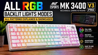 MECHANICAL GAMING KEYBOARD | ANT ESPORTS | MK 3400 PRO V3 | ALL RGB BACKLIT LIGHTS MODE | 15+ Modes  screenshot 4
