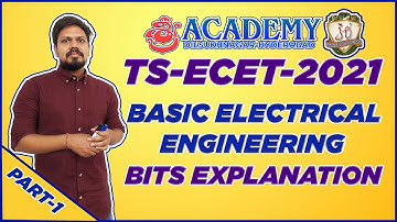 TS ECET 2021 BASIC ELECTRICAL ENGINEERING BITS EXPLAINATION|SREE ACADEMY|ECET|PART-1|VISHNUVARDHAN |