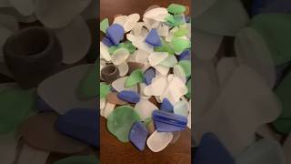 Turning dirty glass I found on the beach into frosted glass! #rocktumbler #seaglass