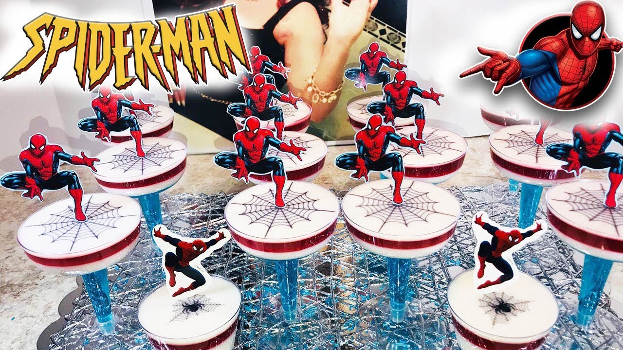 Gelatinas Individuales de Spiderman🕸🕸🕷🕷económicas , para ventas$ mesa de p🕷🕸👌🏼día del niño