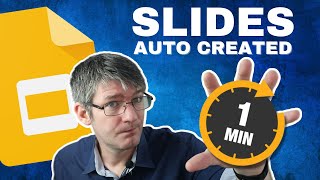 Create a Google Slides in less than a minute with AI