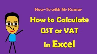 Calculate GST or VAT in Excel screenshot 3