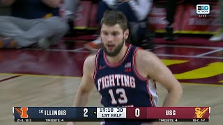Tomislav Ivisic Slams it Down vs. USC | Illinois Basketball