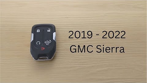 2019 - 2022 GMC Sierra Remote Key Fob Battery Replacement How To Change Key Fob Batteries Quick