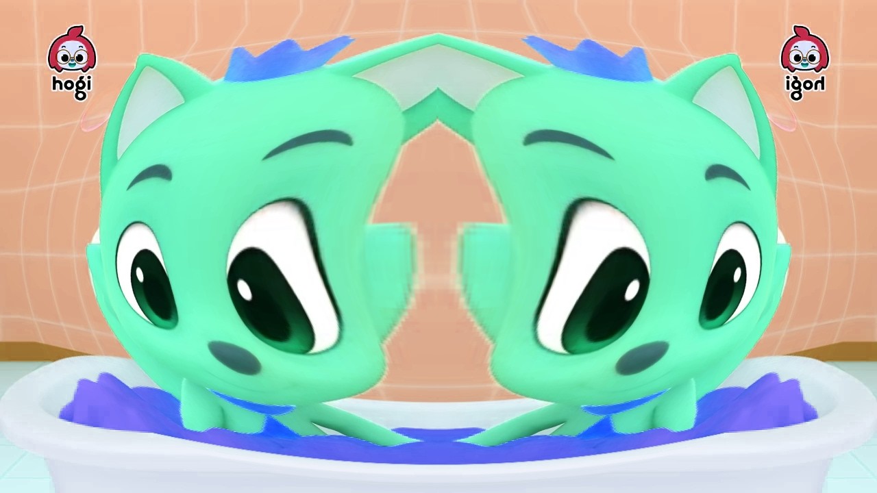 So Messy! Ninimo Gets a Bath from Pinkfong 🚿😱🤣 (Sponsored By: Klasky Csupo 2001 Effects)