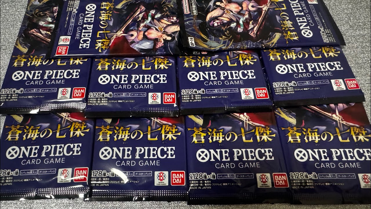 I got One Piece cards at Joshin again, opening them now - YouTube