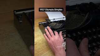 How to use all functions on a 1937 Olympia Simplex vintage portable typewriter