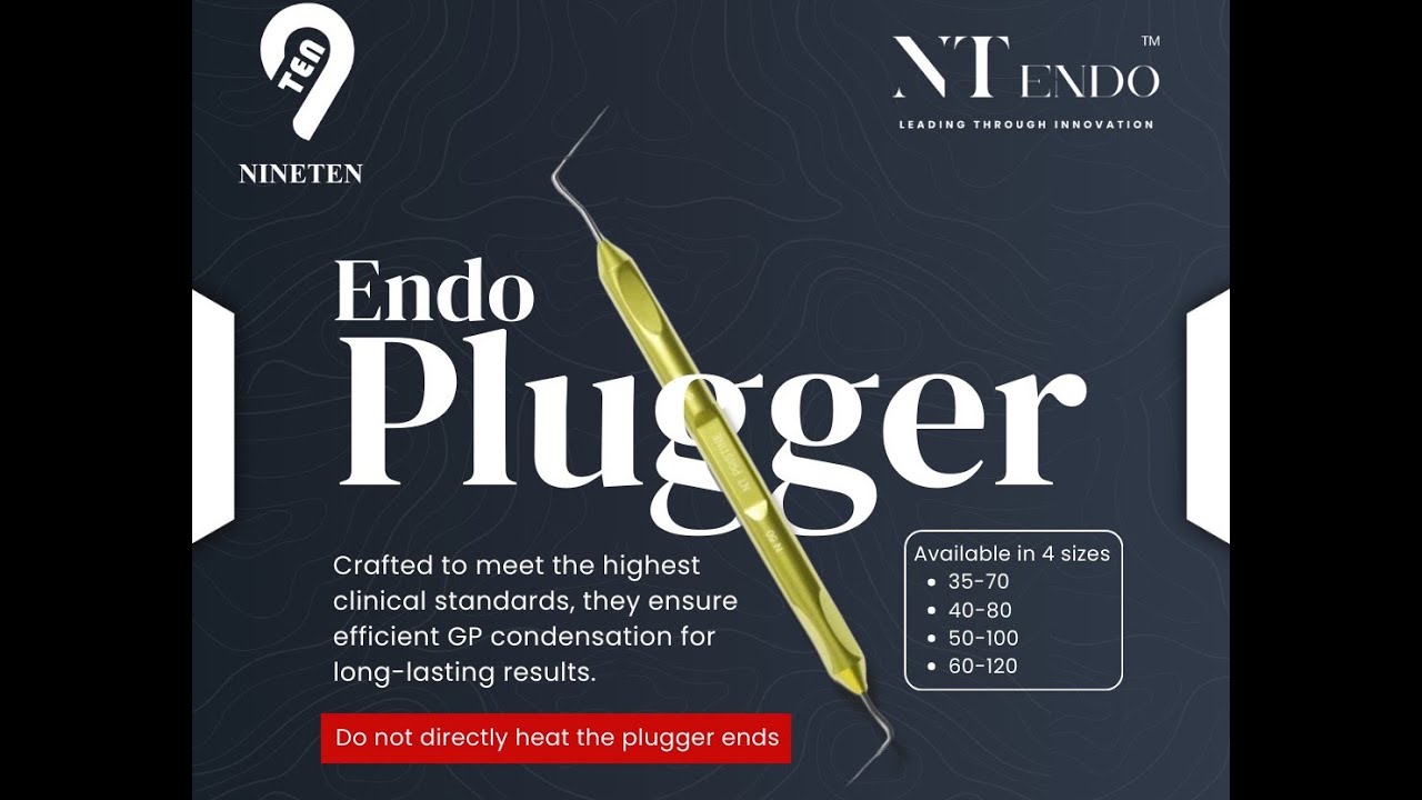 NT PRISTINE Endodontic Pluggers from NINETEN | NiTi + Stainless Steel | Precision in Obturation
