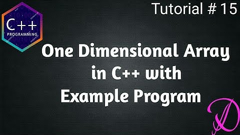 One Dimensional Array in C++ with Example Program(English) | Programming With Danish