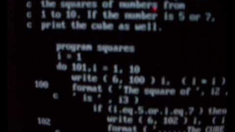 fortran progam with loop and if statement