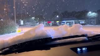 Drive to Goose Creek Starbucks in a Snow Storm at 4:00 am.