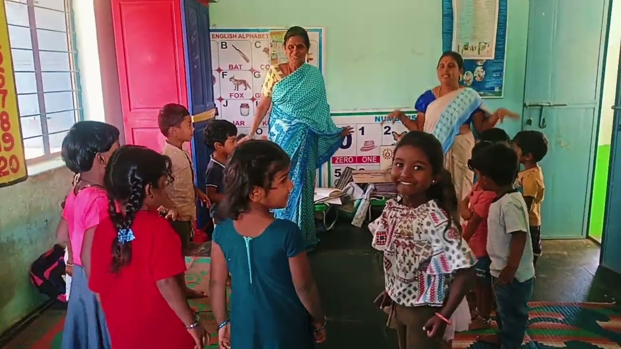 Today pre school activity Kotapalli 1&2awc 