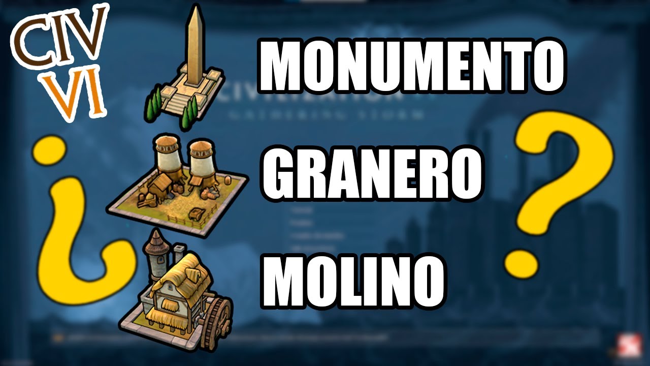¿CUÁL CONSTRUIR? - MONUMENTO vs GRANERO vs MOLINO - Civ 6 TUTORIAL
