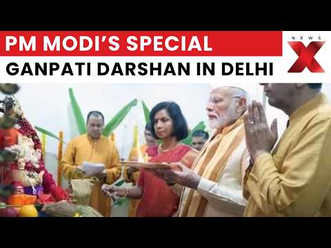 Ganesh Chaturthi: PM Modi Visits Piyush Goyal’s Residence, Offers Prayers In Delhi | NewsX