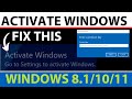 Activating Windows 10 11 Using PowerShell