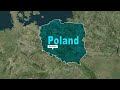 Poland, Czech Republic, Austria, Italy Free Geolayer Map Animation
