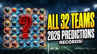 Predicting Every NFL Team's 2026 Season Record