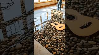 “Luxury Guitar Epoxy Floor Transformation 😍 | Dream Music Room Design”