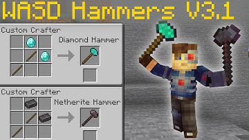 New NETHERITE Hammer Update! WASD Hammers V3.1 Minecraft 1.16 Survival Datapack