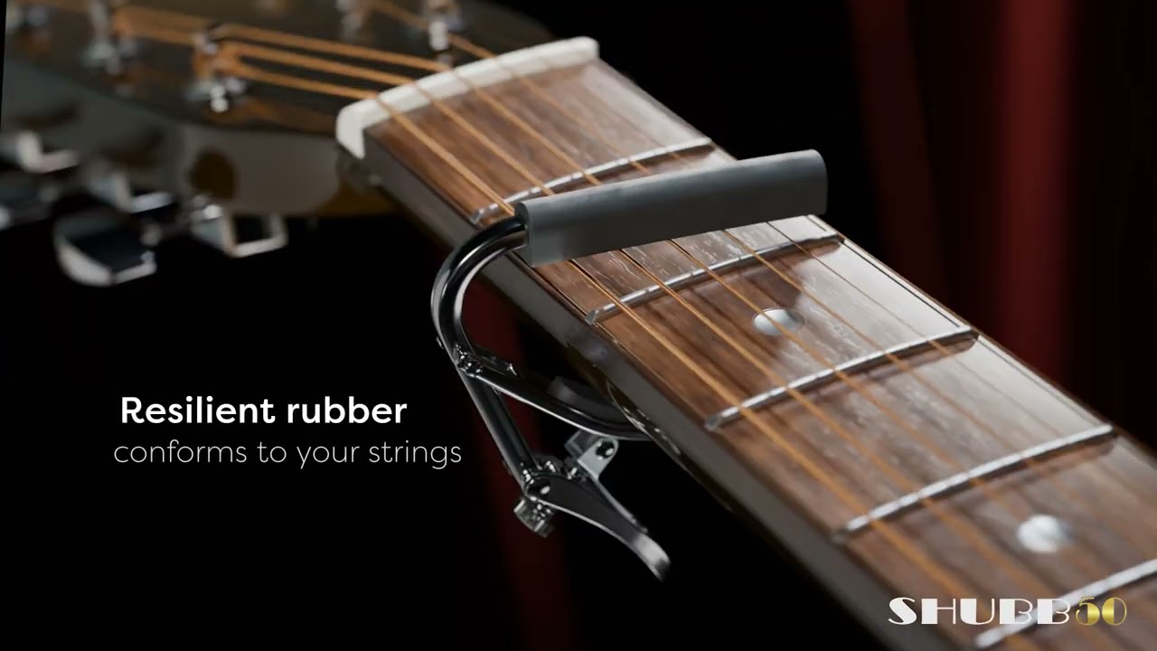 Shubb F1 FineTune Yoke Capo for Steel-string Guitars - Stainless