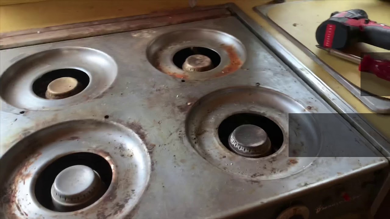Removing an old RV stove from my vintage Airstream YouTube