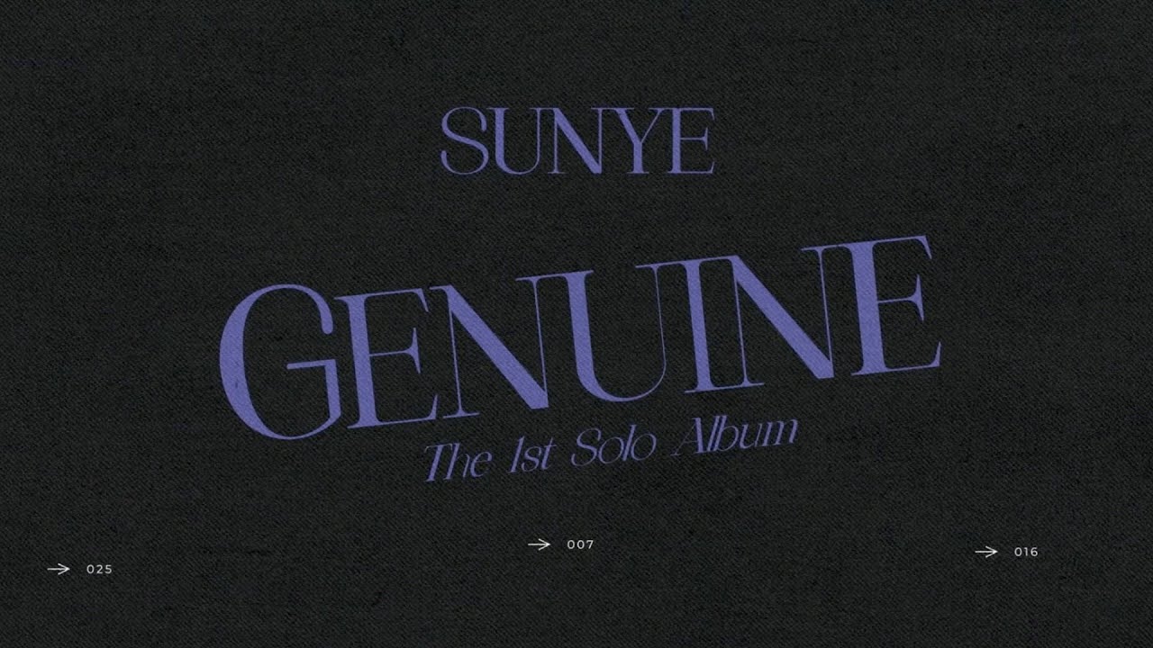 SUNYE - 1st Solo Album [Genuine]