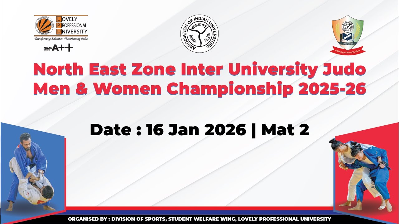 North East Zone Inter University Judo Championship 2025-26 | Day 1 LIVE | Mat 1 | LPU