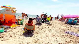 Day In Valencia Beach - Spain Amazing August 2023 | Pinedo Beach | Part 5 | Walking 4K