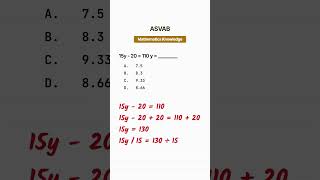 Don't Get Trapped by This "Easy" ASVAB Math Question! 🧠 | Linear Equations Study Guide