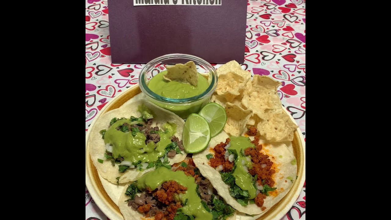 COMO HACER TACOS DE ASADA Y CHORIZO 🌮🏈🥑🌮 YouTube