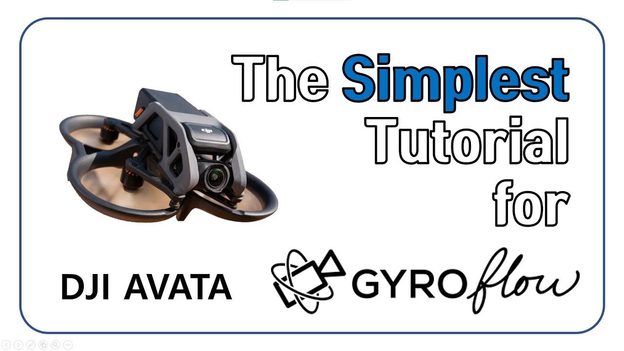 The Simplest Tutorial for dji AVATA's gyroflow - YouTube