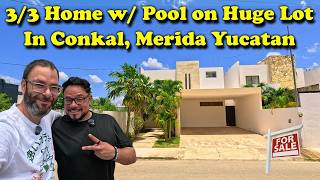 3/3.5 Home on 5,500 sq ft Lot in Conkal Yucatan Mexico For Sale - Living in Merida Yucatan Mexico