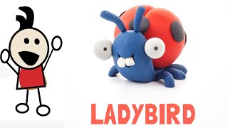 Playdough LadyBug - based on the Hey Clay Animals crafts tutorials for kids screenshot 5