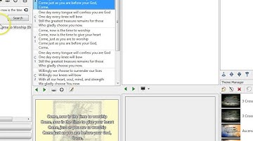 Add Existing Songs to a Service in OpenLP