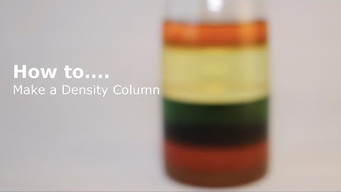 Summer Science: Make a Density Column!
