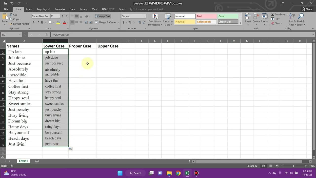 How to Capitalize Each Letter in Excel Change strings to Uppercase