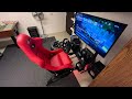 Simracing Next Level Racing F-GT cockpit upgrade to RSeat Red