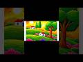 Easy Village Sunset Scenery Drawing for Beginners #shortsviral #art #drawing #ytshorts #scenery