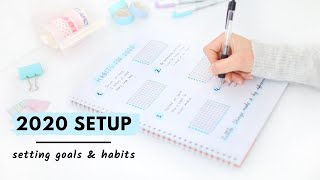 Plan with me for 2020 | How I set ACTIONABLE Goals + Habits &amp; stick to them!