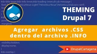 Theming Drupal 7:  Importando Hojas de estilos CSS