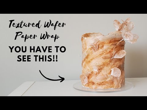 How to make Modern Wafer Paper Cake Decorations, 3 easy techniques