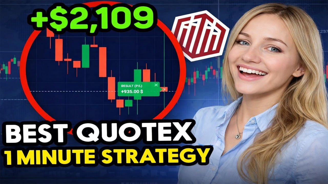 Best 1 Minute Quotex Trading Strategy For Beginners | +$2109 Live - YouTube