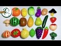 Learn names of fruits and vegetables by a simple matching game for kids|果物と野菜|