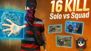16 Kill Solo Domination on Solara Map | NEW Shotgun   AWM Combo | Duo Spark 1M