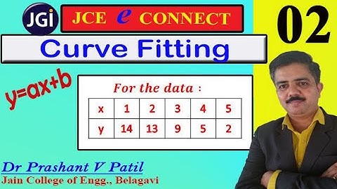 Fitting of a st line y=ax+b || Curve Fitting || 18mat41 || Dr Prashant Patil