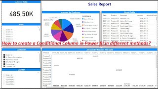 Business Intelligence - How to create a Conditional Column in Power BI in different methods