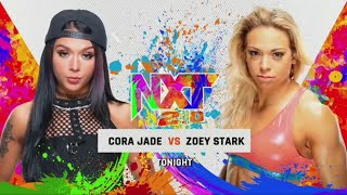 Cora Jade Vs Zoey Stark - WWE NXT 09/08/2022 (En Español)