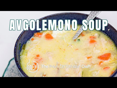 Authentic Greek Avgolemono Soup Recipe | The Mediterranean Dish