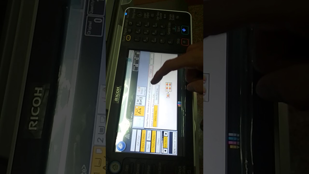 Cara fotocopy bolak balik KTP Ricoh mpc jadi banyak - YouTube