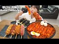 부산식 무 가래떡 떡볶이 만들기! 명랑핫도그와 꼬마김밥 먹방 | Busan Style Tteokbokki MUKBANG